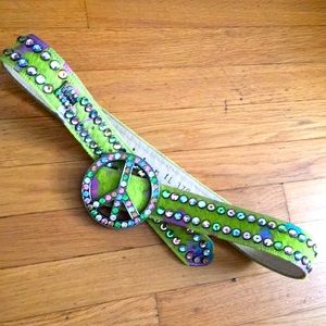 Bb Simon belt color green